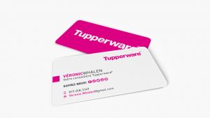 corporate business cards tupperware veronic whalen carte affaire