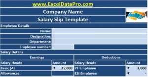 corporate minutes template salary slip template