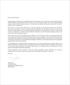 corporate sponsorship letter corporate sponsorship request letter