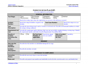 corrective action plan corrective action plan template qsxinhn