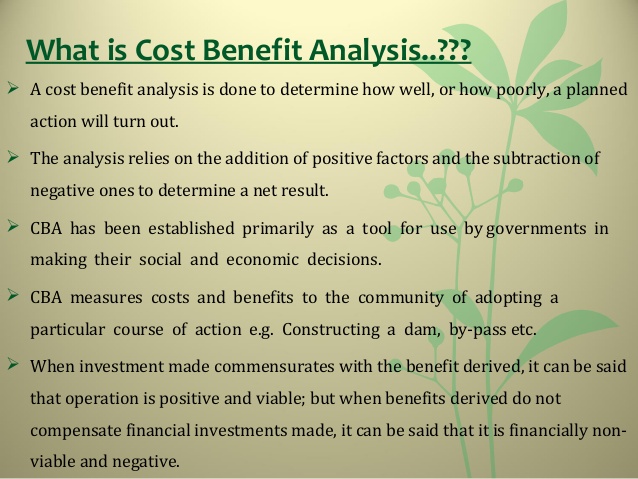 cost analysis template