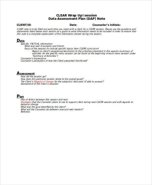 counseling treatment plan template