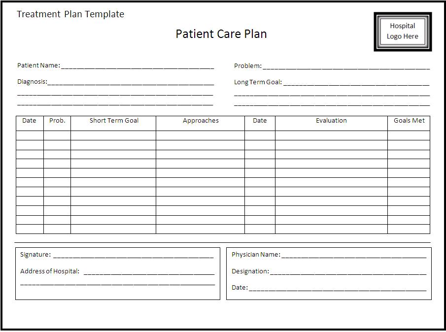 Counseling Treatment Plan Template Pdf | Template Business