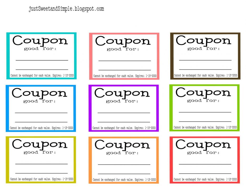 Coupon Template Word Template Business