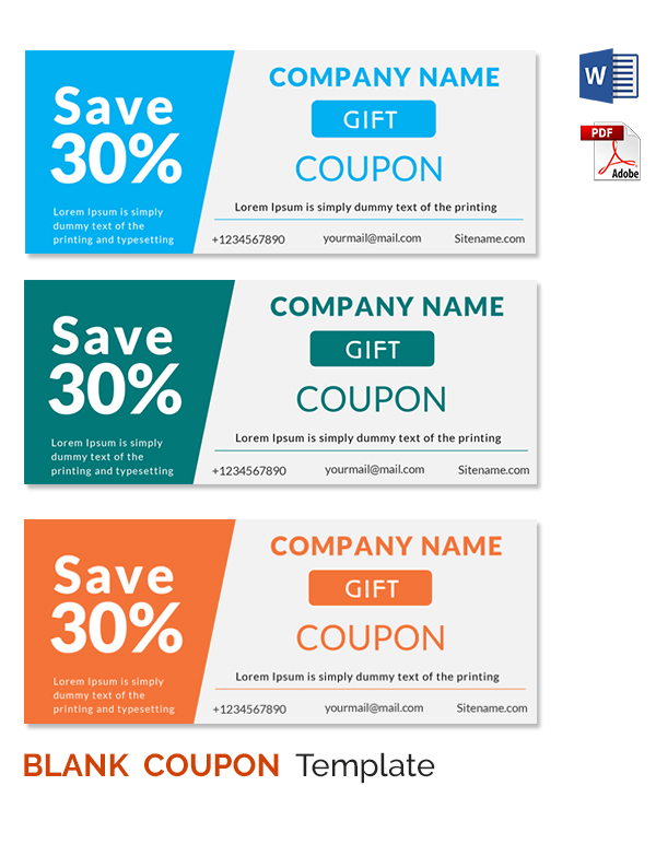 Ms Word Coupon Template