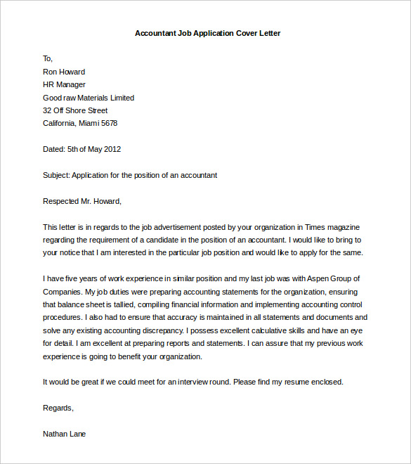 cover letter templates word