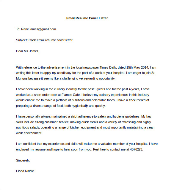 cover letter templates word