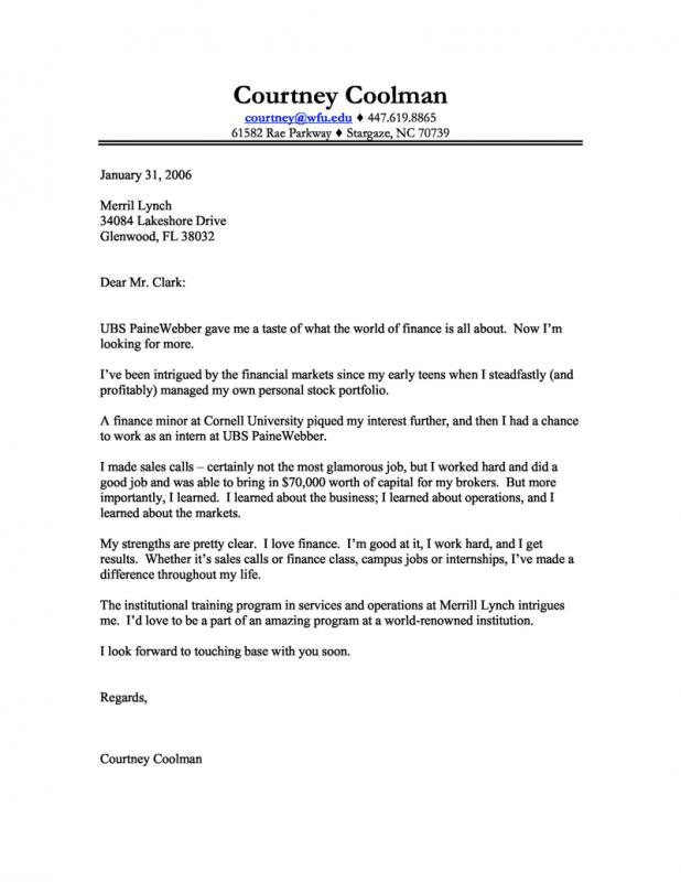 cover letter word template