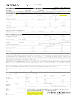 credit application form pdf