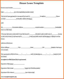 credit application form pdf house rental agreement template house lease template