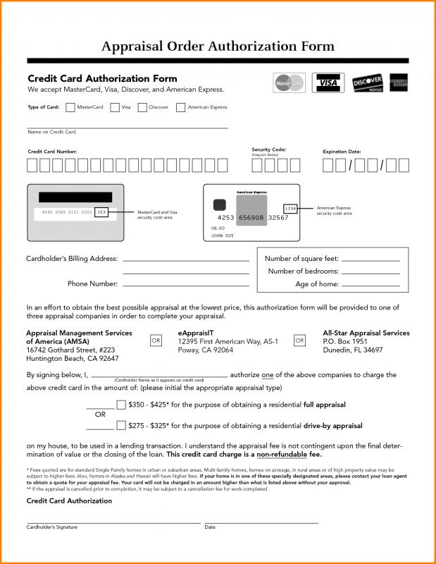 credit card authorization form pdf