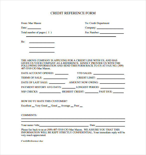 credit-reference-form-template-business