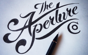 cursive writing fonts the aperture co handwritten logo