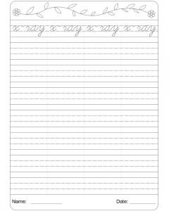 cursive writing worksheets pdf x