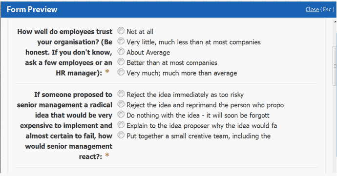 customer survey template