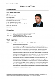 cv template download curriculum vitae