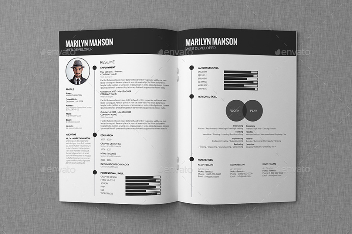 cv template pdf