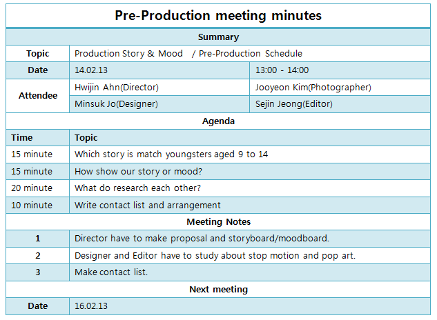 daily agenda template