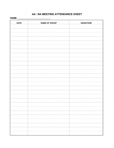 daily attendance sheet meeting attendance sheet l