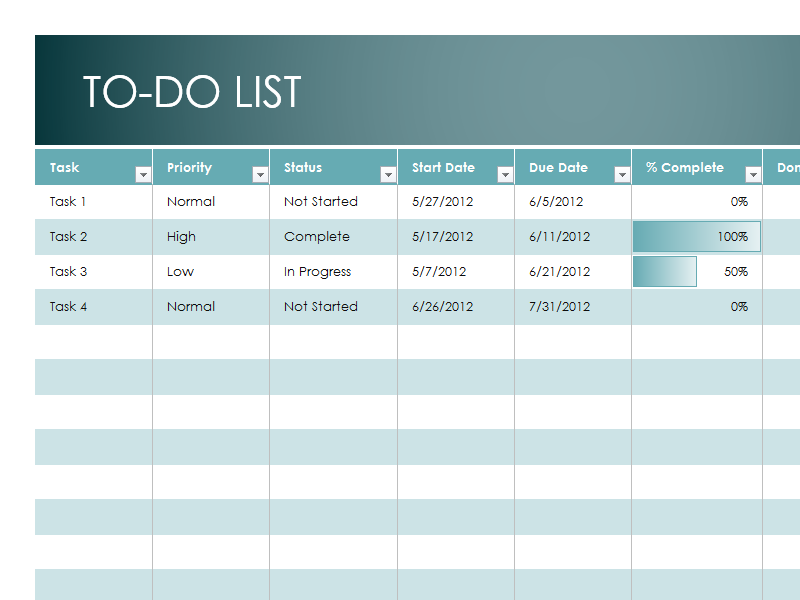 daily checklist template