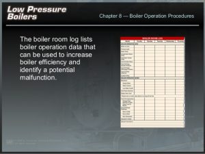 daily log sheet low pressure boiler startup procedure