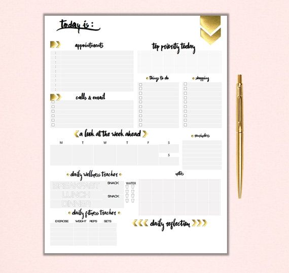 daily planner pdf