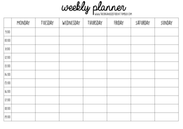 daily schedule planner