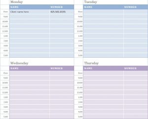 daily schedule template printable free printable dr appointment calendars monthly