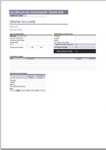 daily schedule template printable mortgage statement template