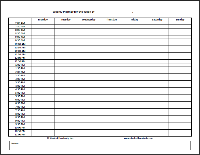 daily task list template