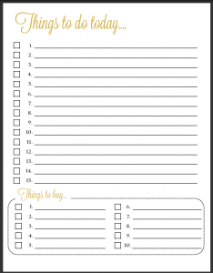 daily todo list template to do list e