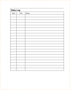 daily work log template daily work log template