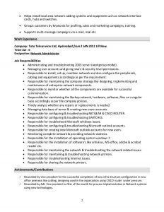 database administrator resume system administrator resume format