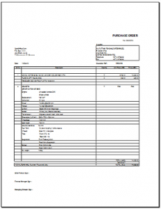 delivery order template purchase order format in excel for companies