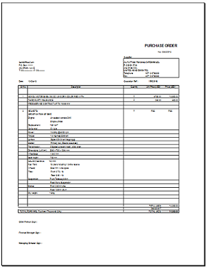 delivery order template