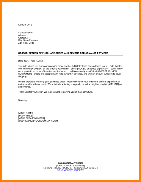 demand for payment letter template