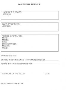 deposit receipt template vehicle sale invoice template free business template in vehicle sales receipt template