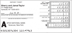 deposit slips example deposit slip