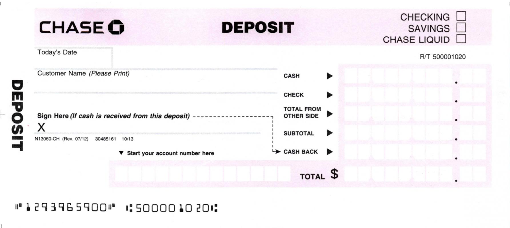 pnc deposit slip template