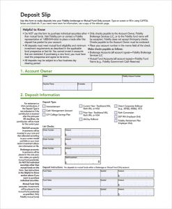 deposit slips template free deposit slip template