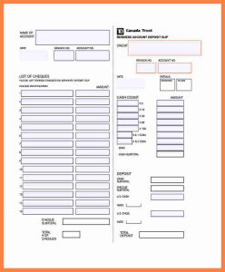 deposit slips template td bank deposit slip template business account deposit slip template