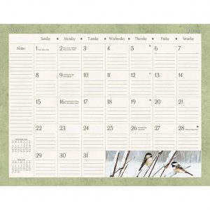 desk calendar