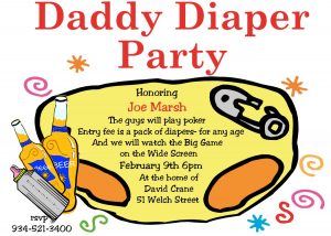 diaper invitation template sarddp