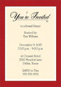 dinner invitation template dinner party invitation template word