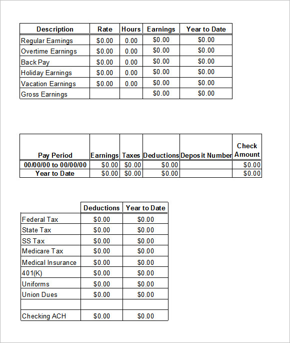 direct deposit form template