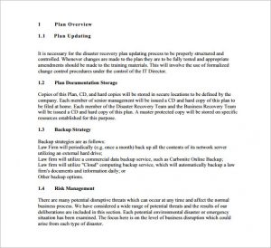 disaster recovery plan example disaster recovery plan for solo practitioners and small law firms pdf free download