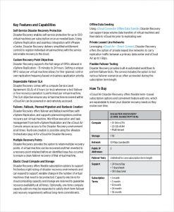 disaster recovery plan example vmware disaster recovery plan example