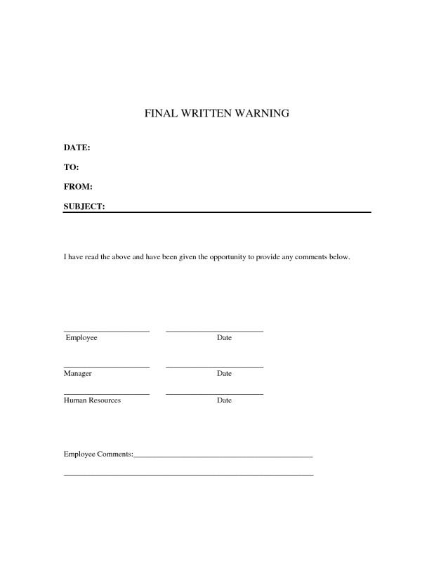 disciplinary action form template