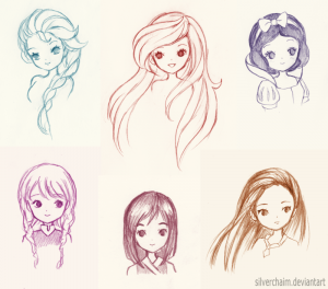 disney princess drawings disney princess sketches by silverchaim dvshn