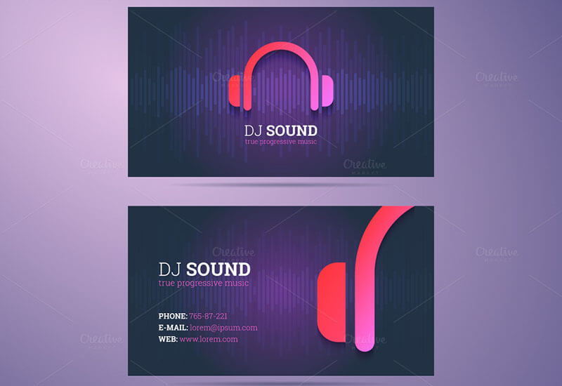 dj business card